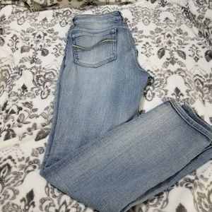 Faded Skinny Blue Jeans